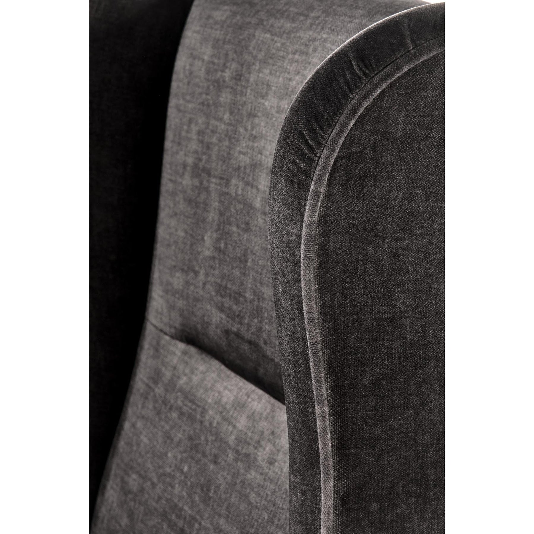 Fotoliu CHESTER, Tesatura / Lemn masiv antracit, 67x85x114x47 cm