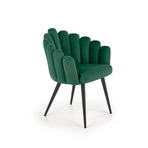 Scaun tapitat K410, verde, 65x62x85 cm