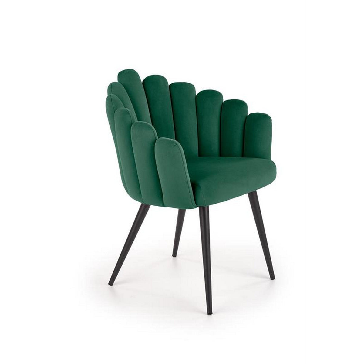 Scaun tapitat K410, verde, 65x62x85 cm