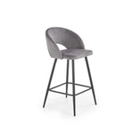 Scaun bar H96, gri, 48x49x89 cm