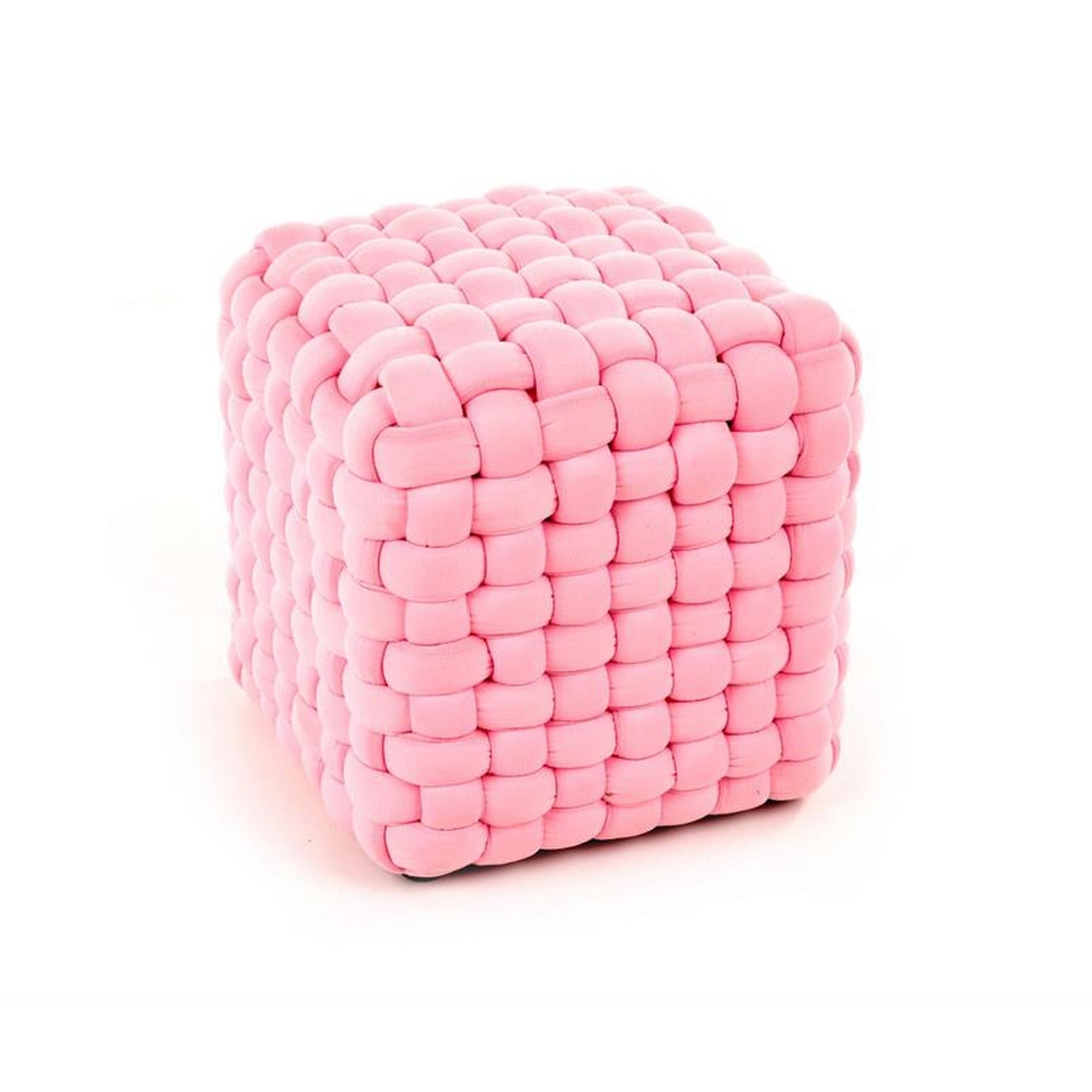 Taburet Rubik roz, 35x35x35 cm