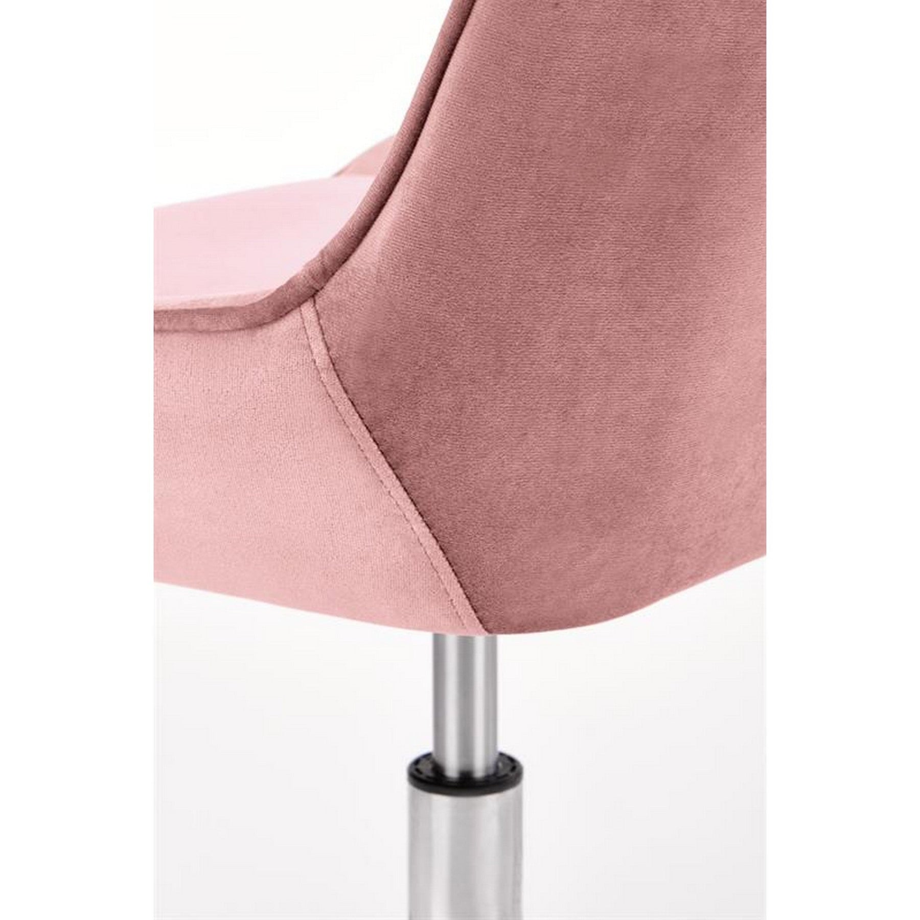 Scaun ergonomic pentru birou Rico, roz, 51x54x81/91cm