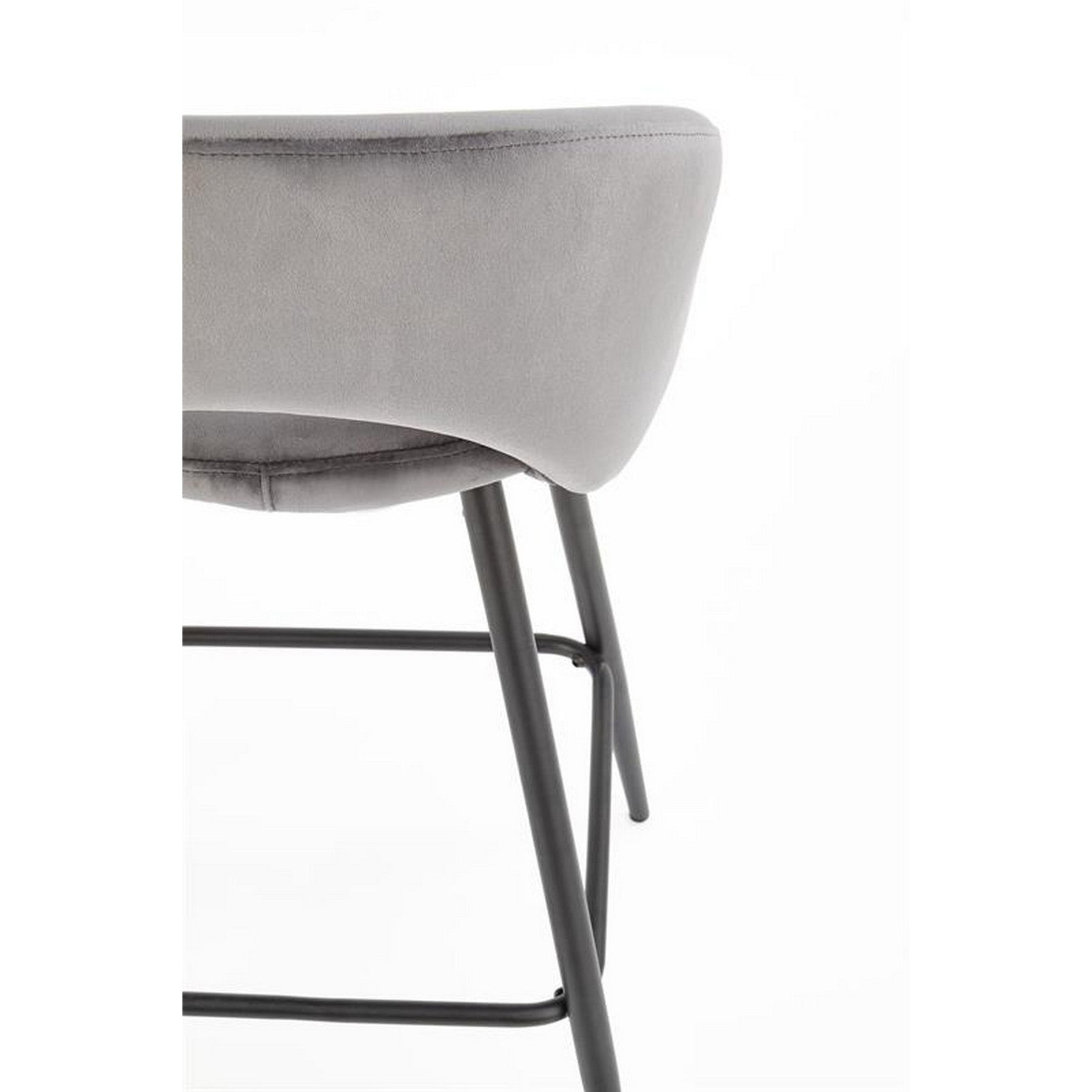 Scaun bar H96, gri, 48x49x89 cm