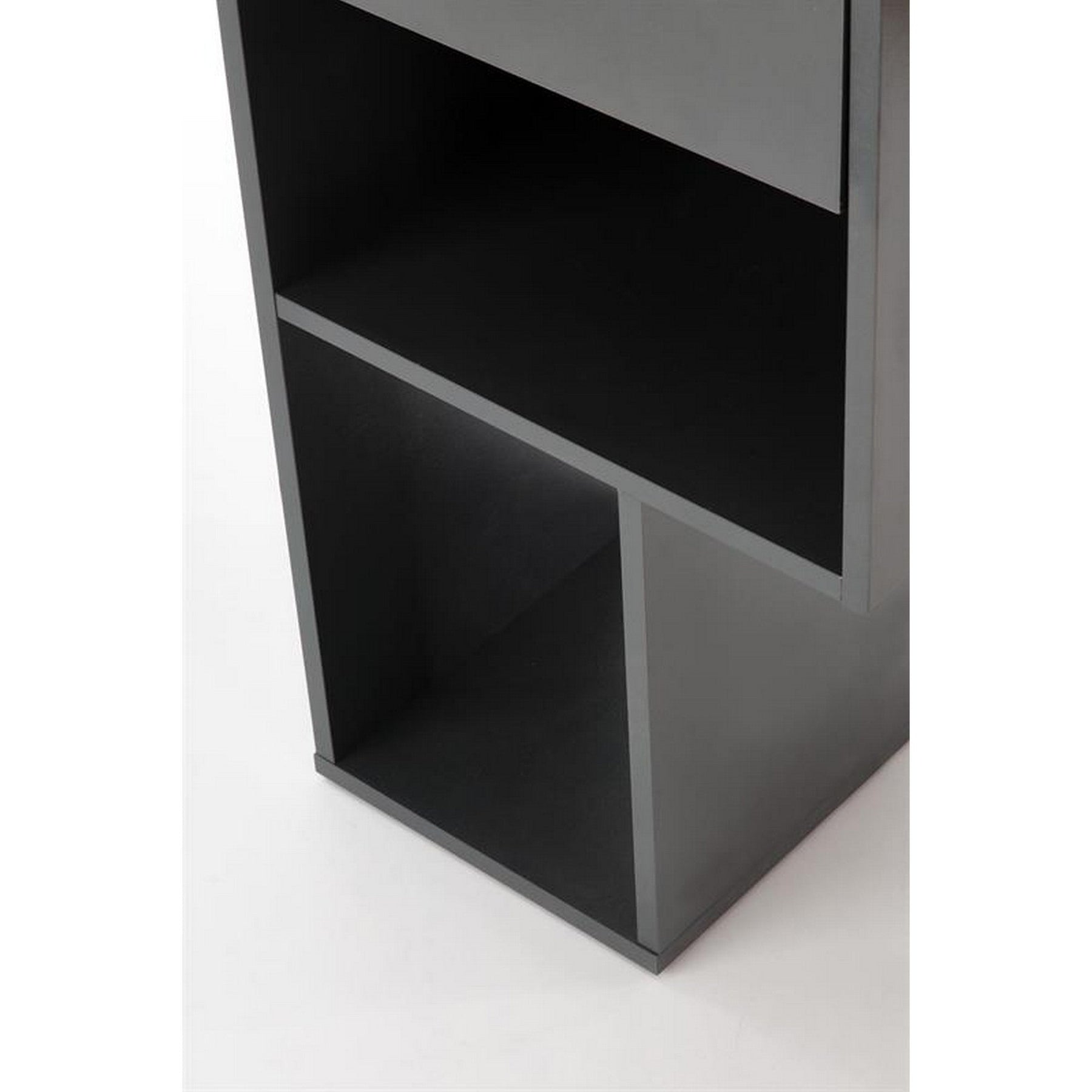 Birou Conti, stejar wotan/antracit, 122x57x90 cm