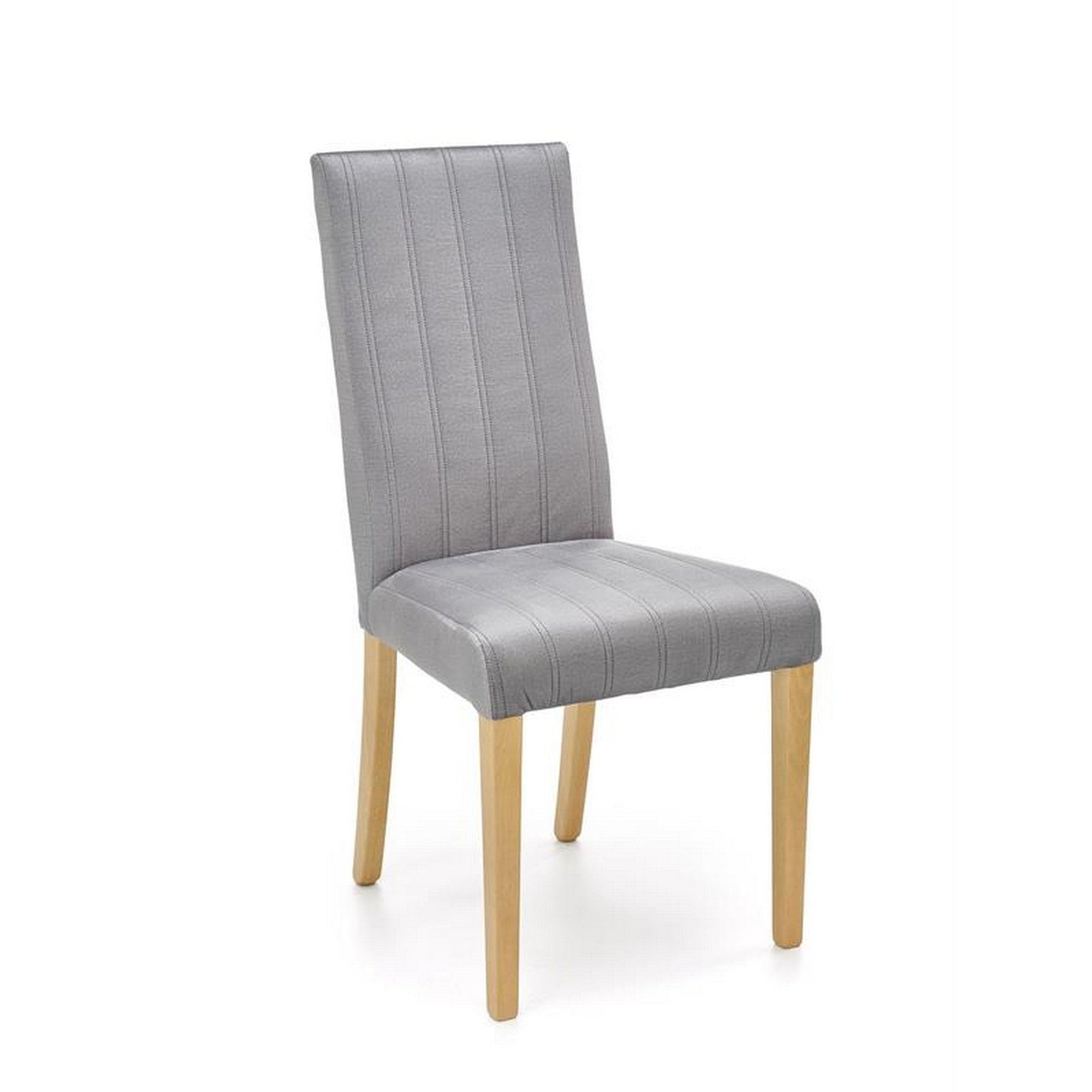 Scaun DIEGO 3, stofa catifelata gri deschis, 47x59x99 cm