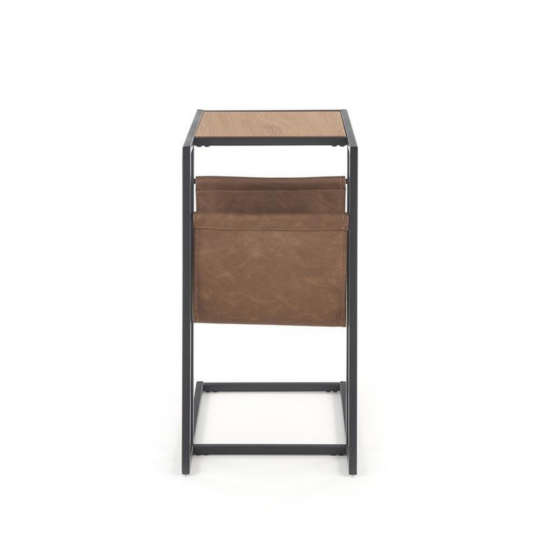 Masuta cafea Compact, stejar auriu/negru, 47x33x65 cm