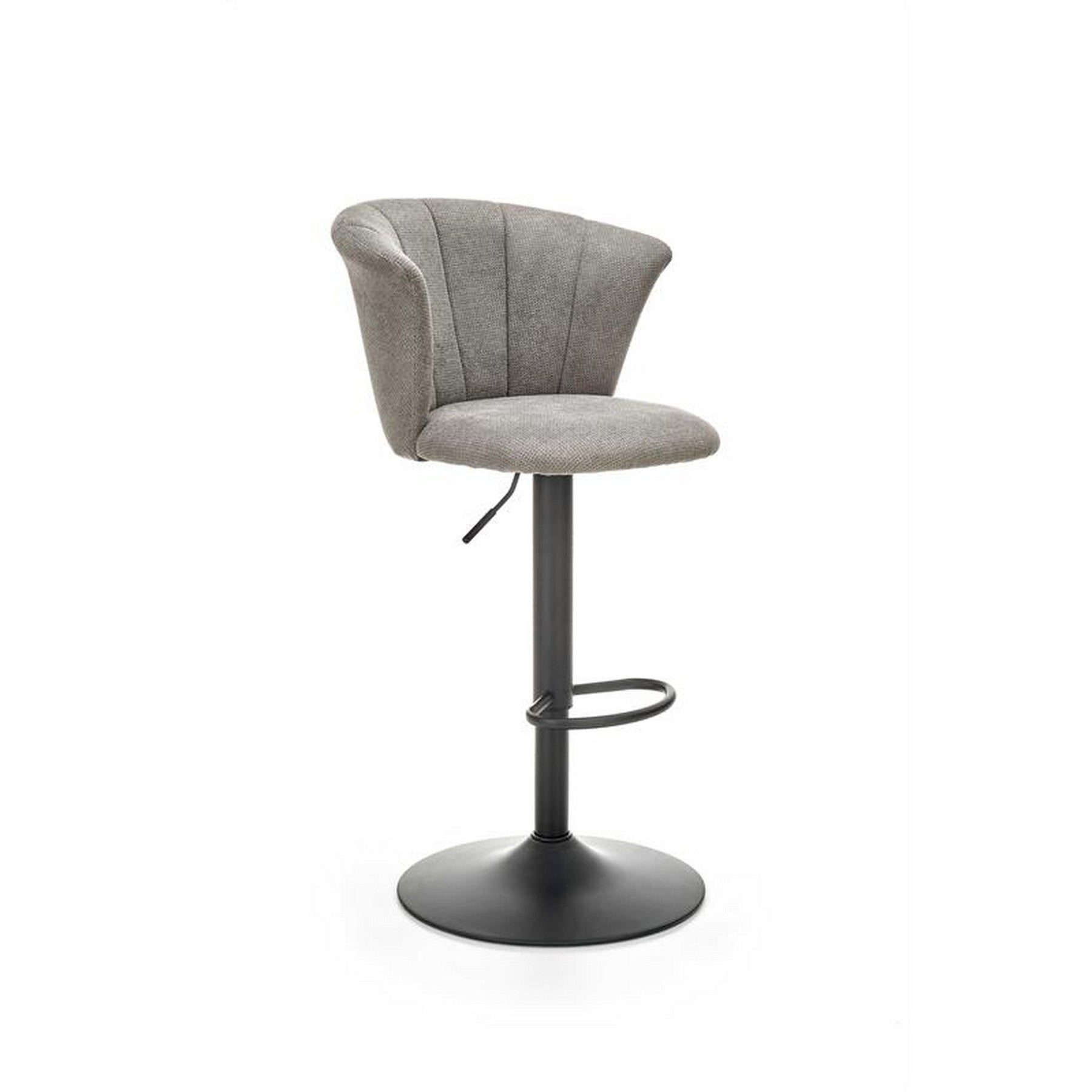 Scaun bar H104, gri, 55x53x90/112x61/83 cm