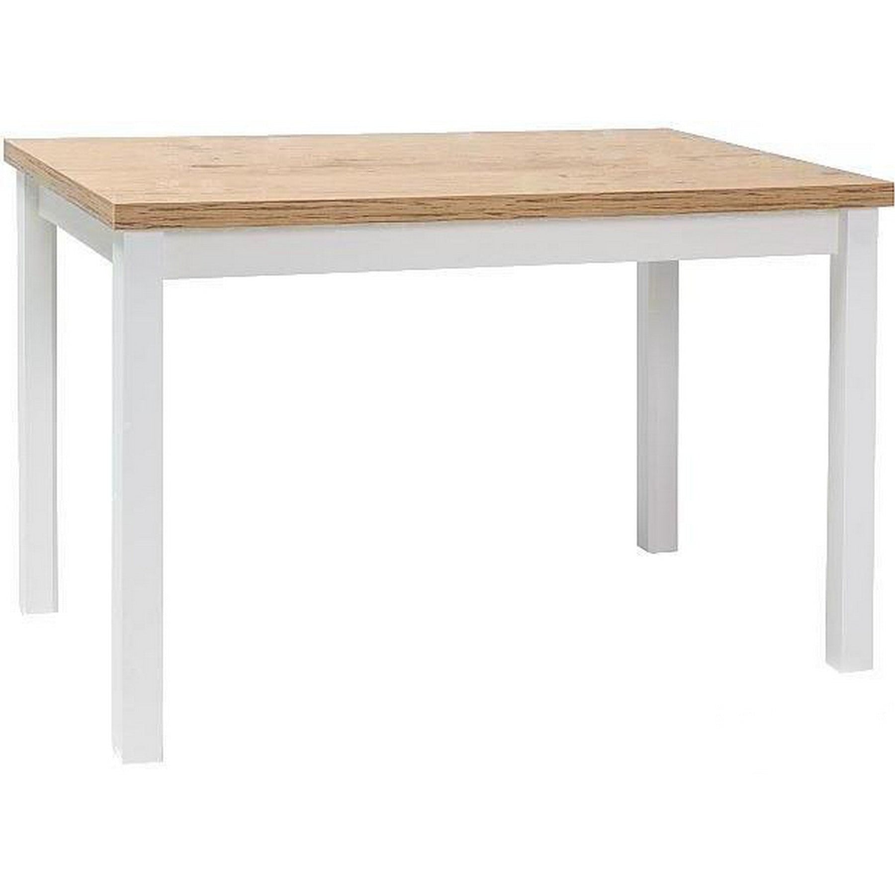 Masa stejar lancelot/alb ADAM, 120x68x75