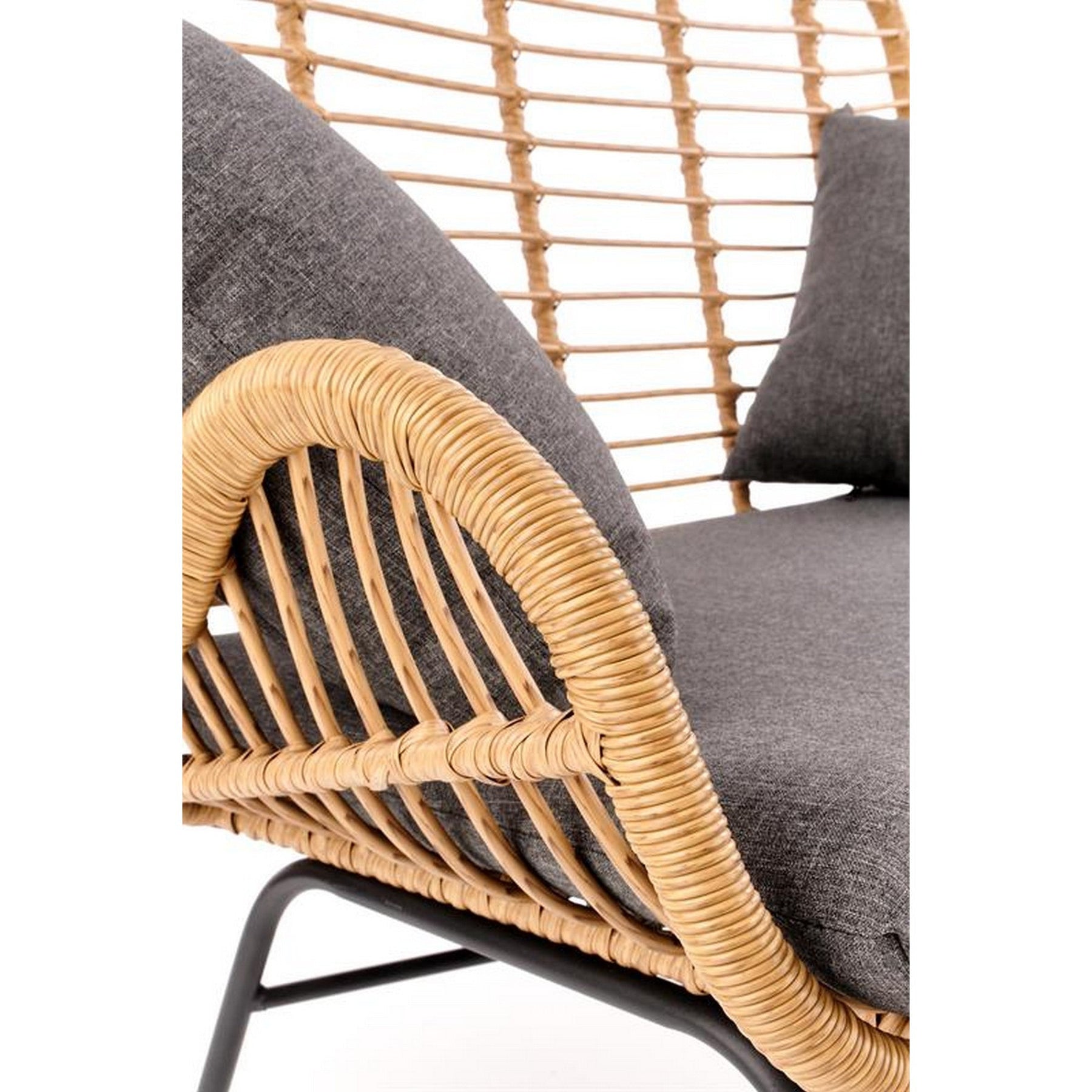 Canapea gradina IKARO XL, stejar/gri, 120x70x96 cm
