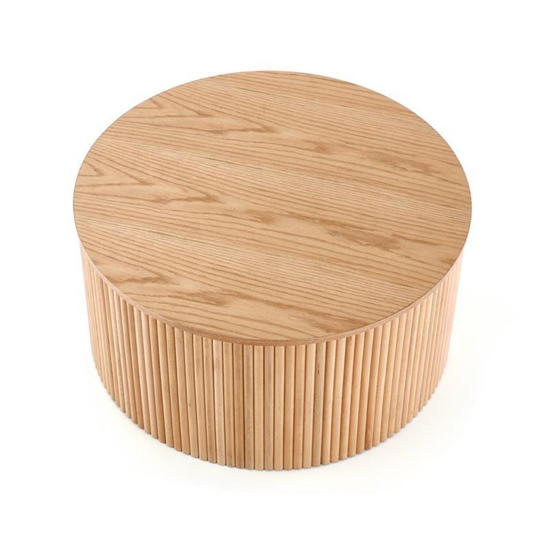Masuta cafea rotunda din lemn Woody, 80x41 cm