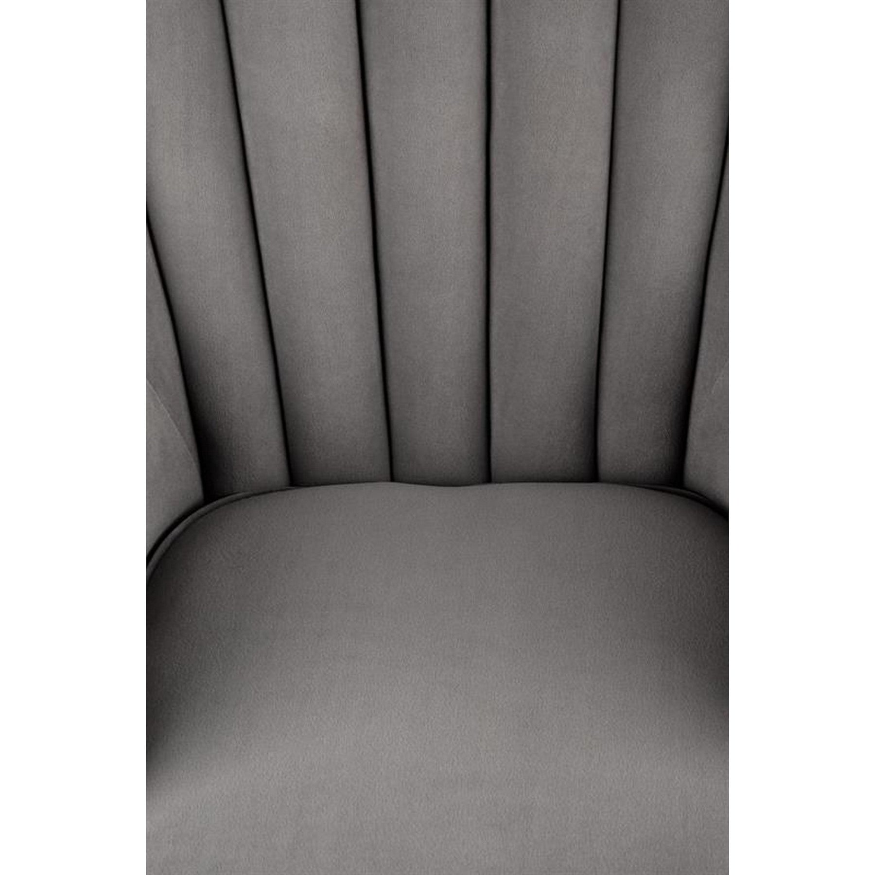 Fotoliu clasic Titan, catifea gri, 73x70x87 cm