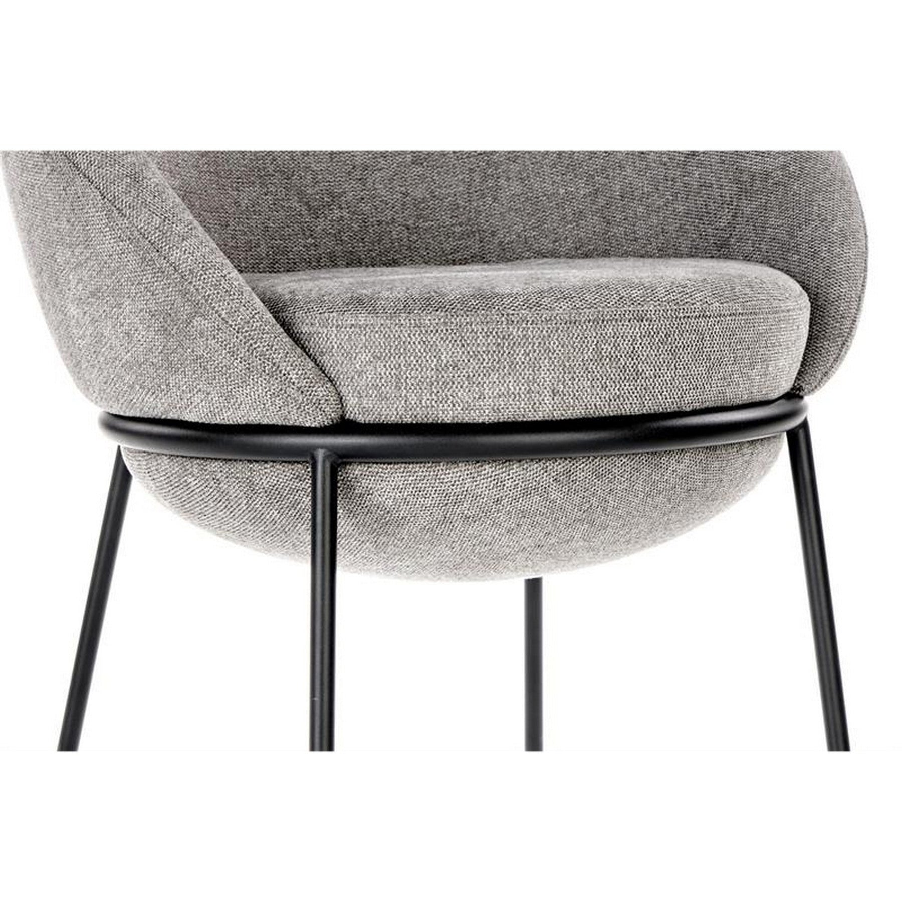 Scaun K482, stofa gri, 61x59x78 cm