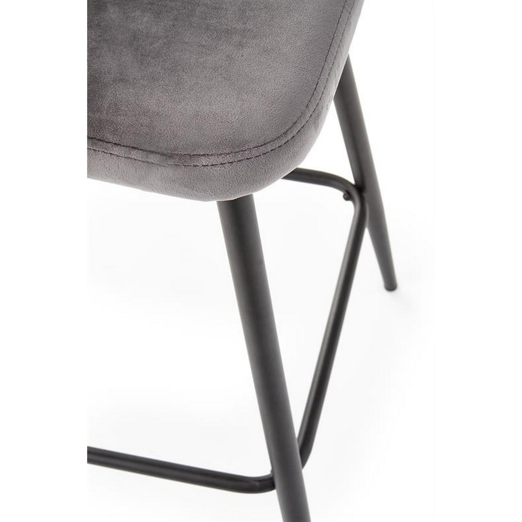 Scaun bar H96, gri, 48x49x89 cm
