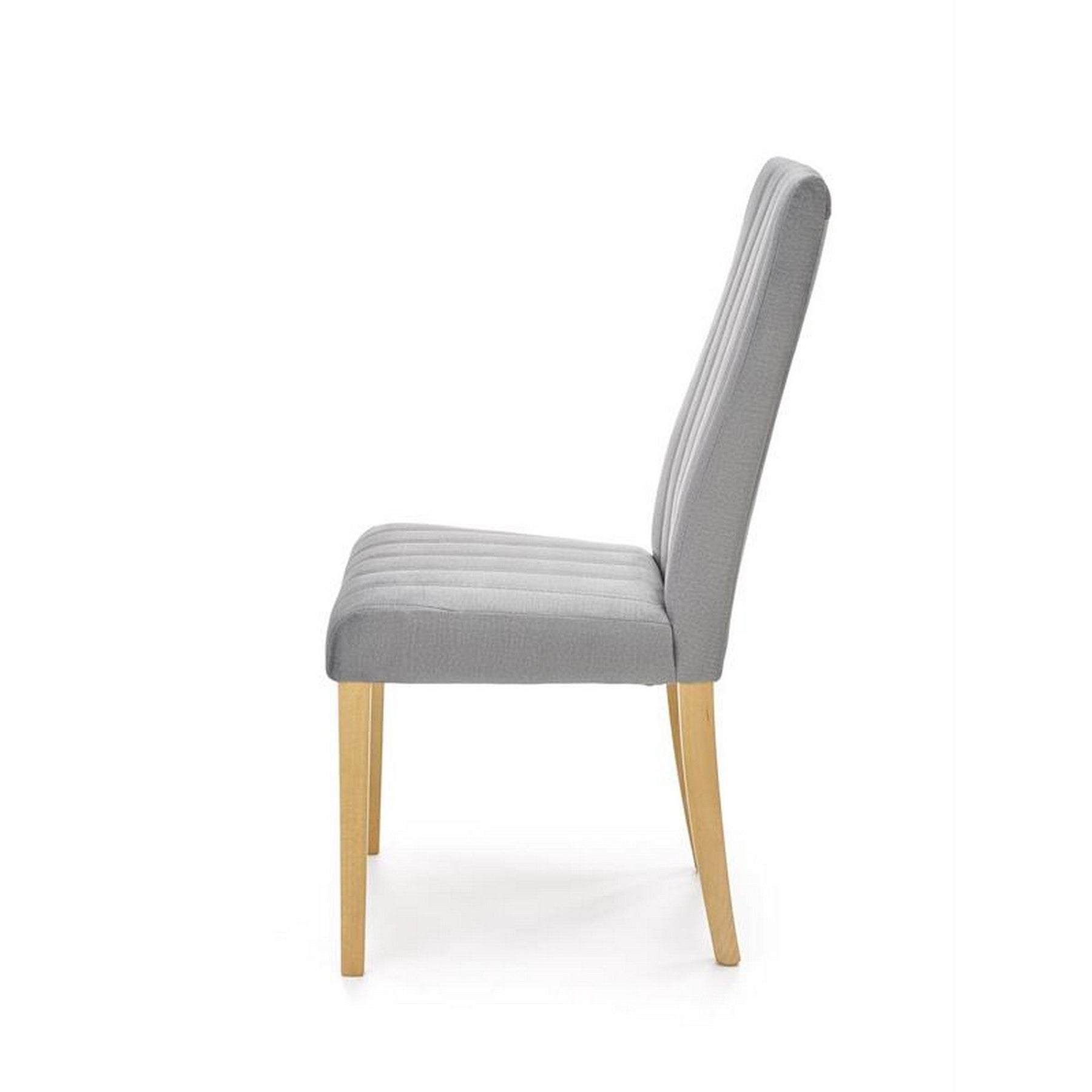 Scaun DIEGO 3, stofa catifelata gri deschis, 47x59x99 cm