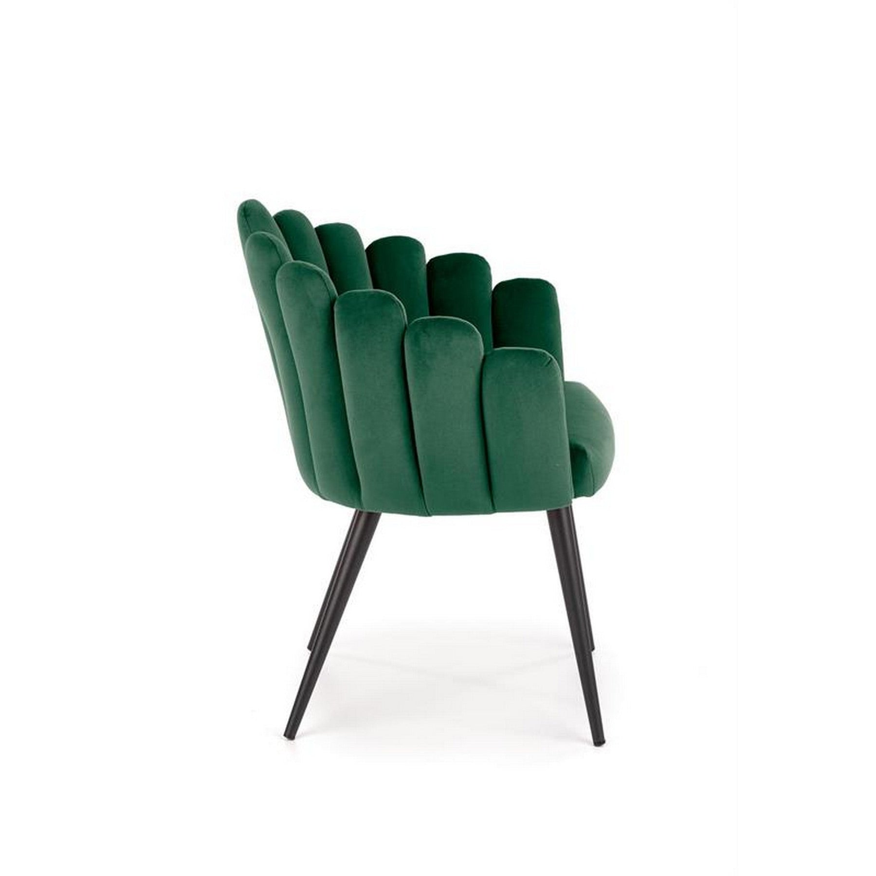 Scaun tapitat K410, verde, 65x62x85 cm