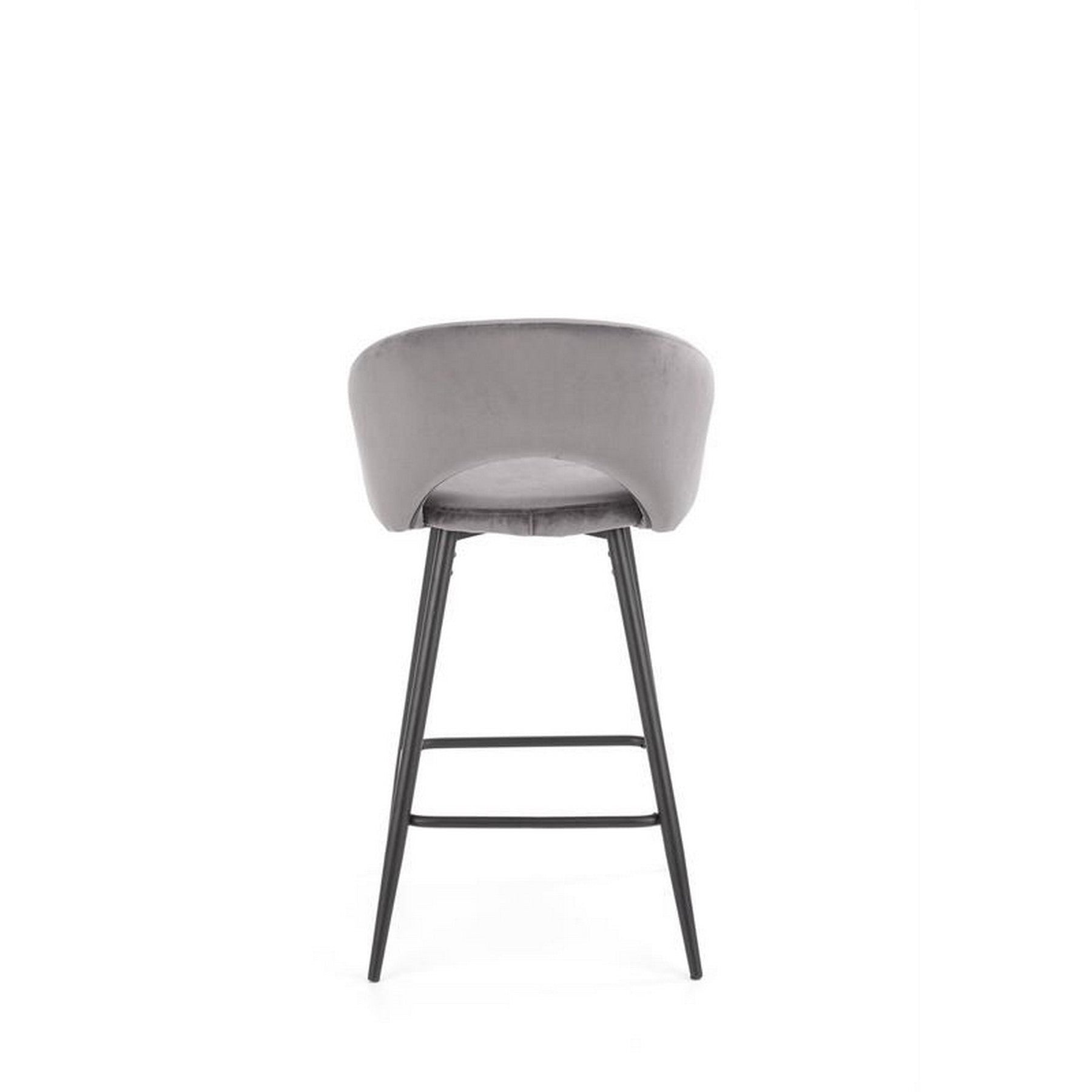 Scaun bar H96, gri, 48x49x89 cm