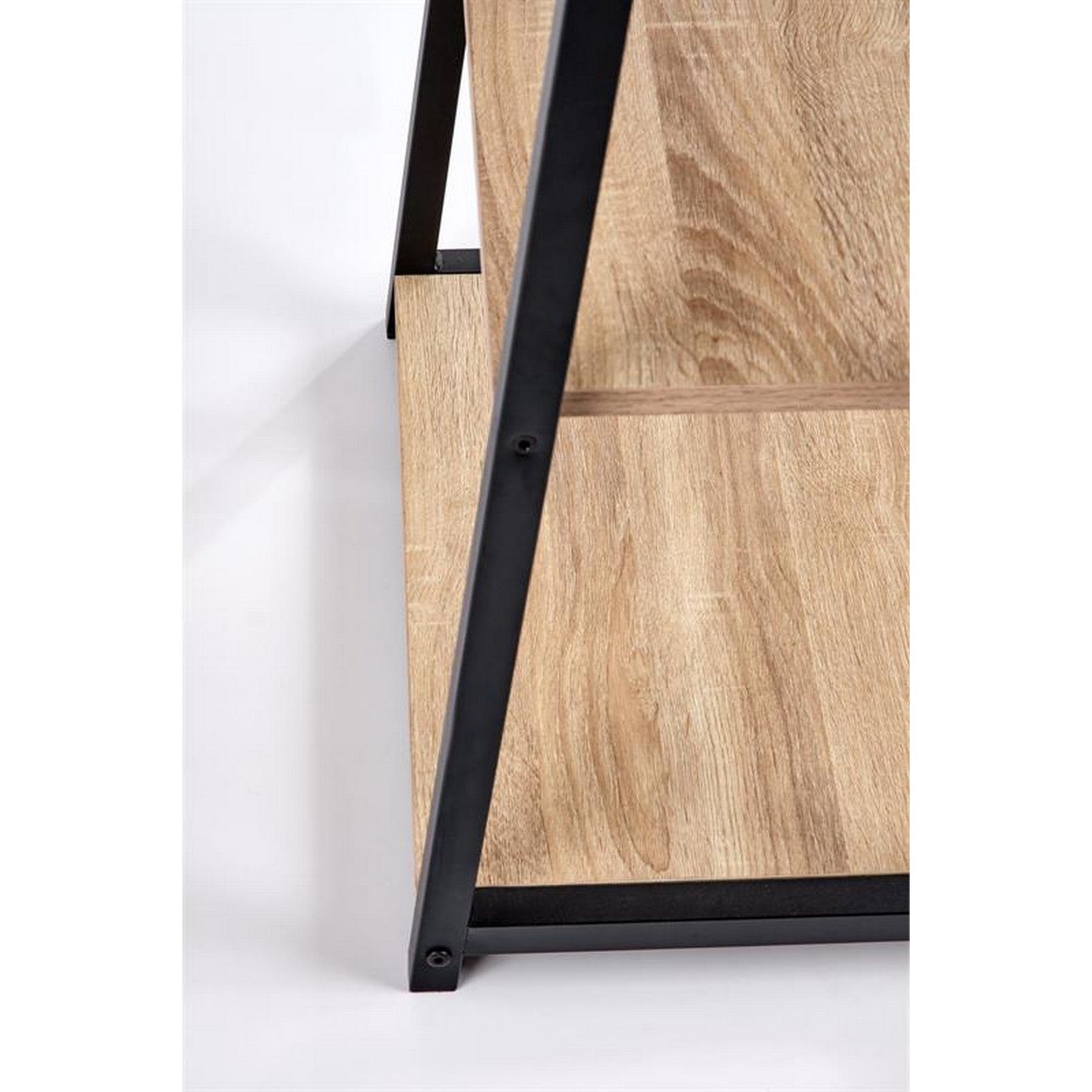 Birou B44, sonoma/negru, 120x60x77 cm