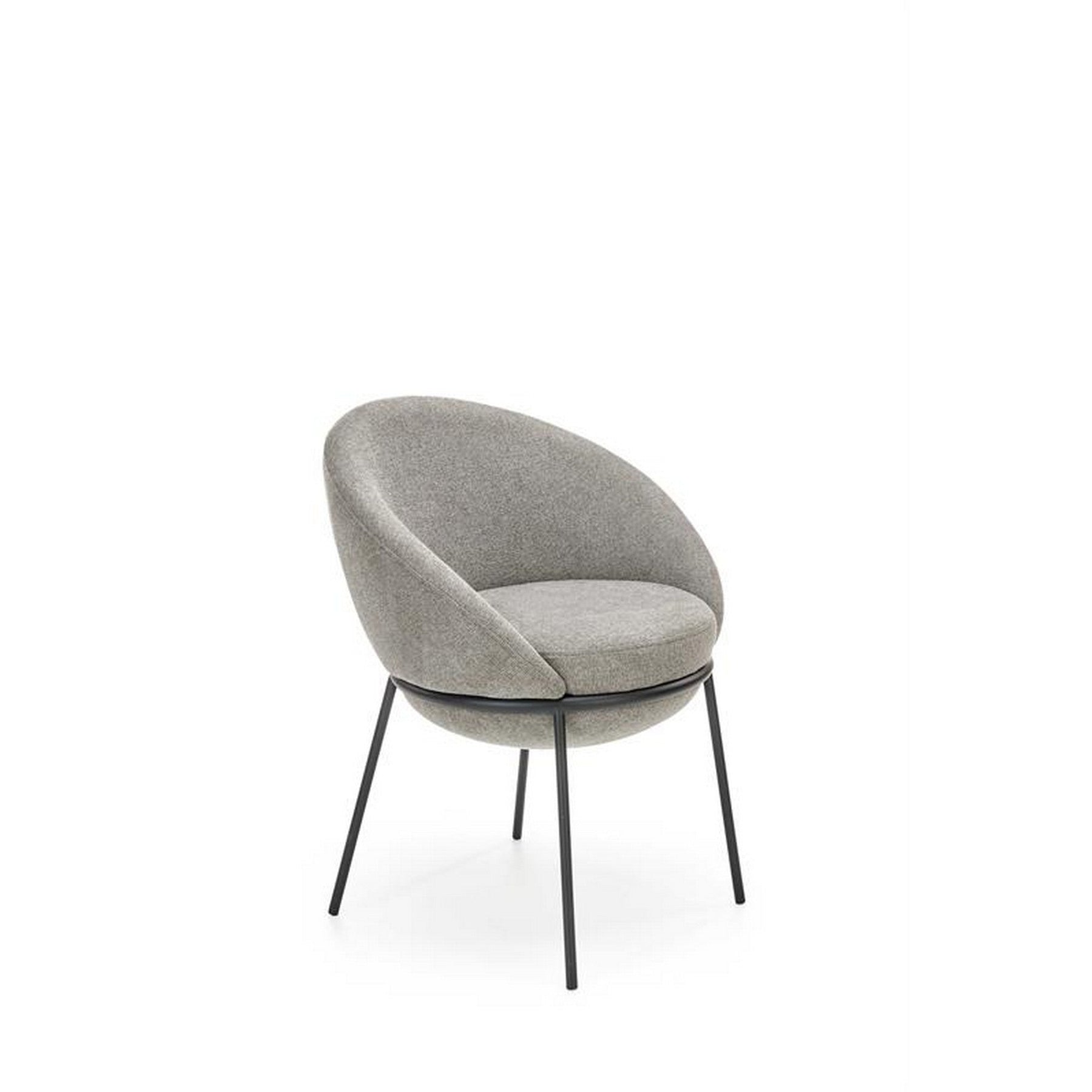 Scaun K482, stofa gri, 61x59x78 cm