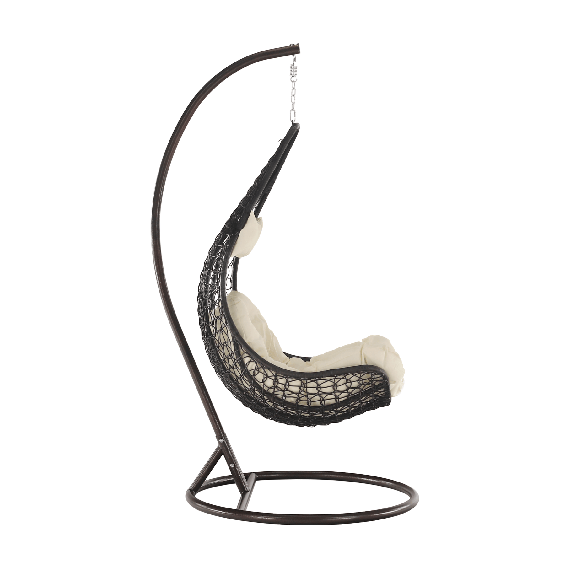 Balansoar suspendat KALEA 2 NEW, maro/crem, 105x105x195 cm.
