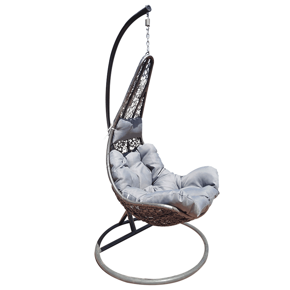 Balansoar suspendat KALEA 2 NEW, gri, 105x105x195 cm.