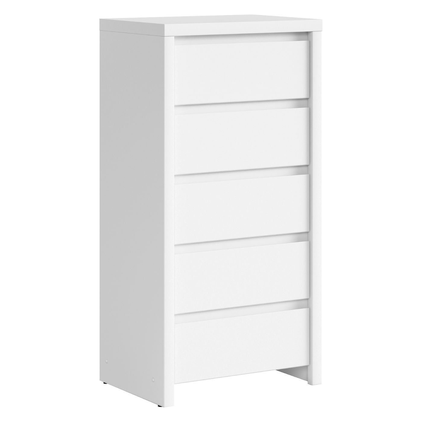 Comoda dormitor alba cu sertare KASPIAN, 56X40.5X112.5 CM
