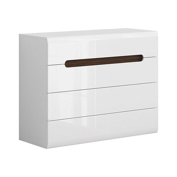 Comoda de dormitor alb Azteca Trio, 105X41X84 CM
