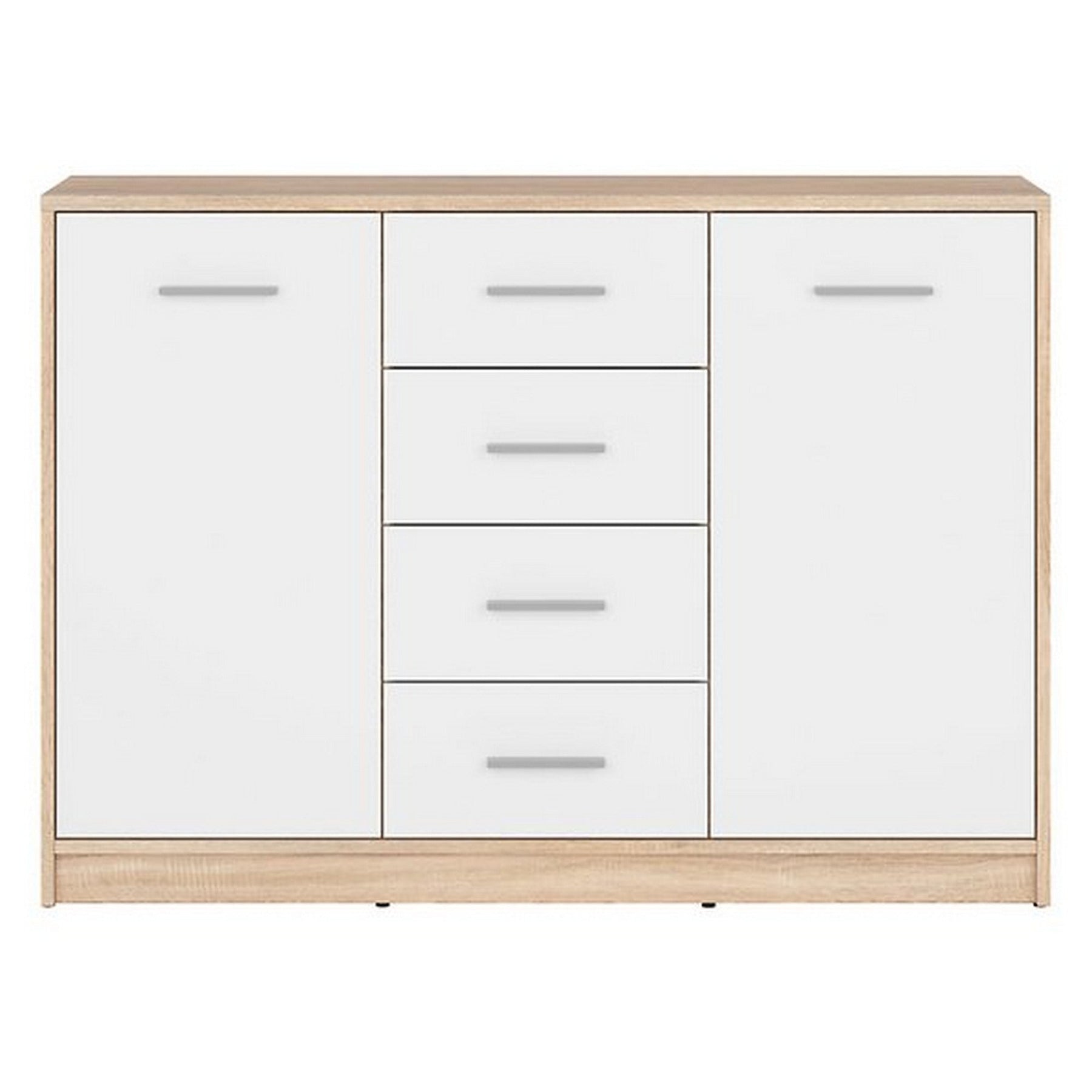 Comoda sonoma/alb NEPO PLUS, 118,5X34X84 CM