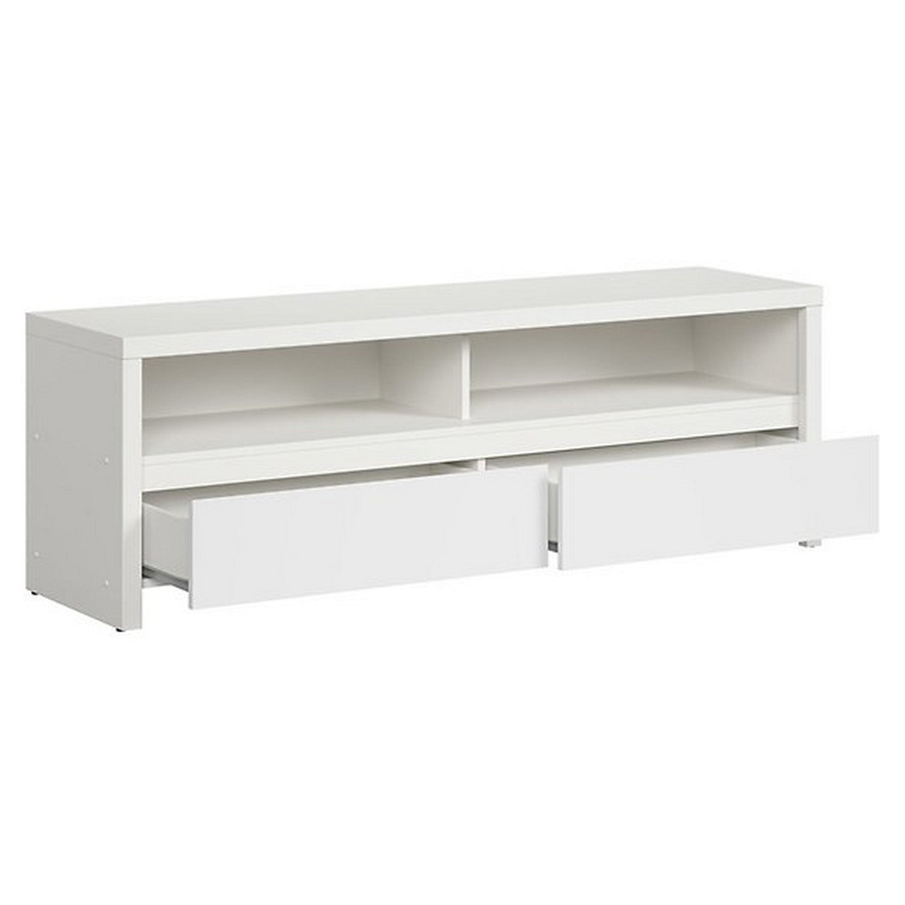 Comoda TV Kaspian alb mat, 143,5x40,5x48,5 cm