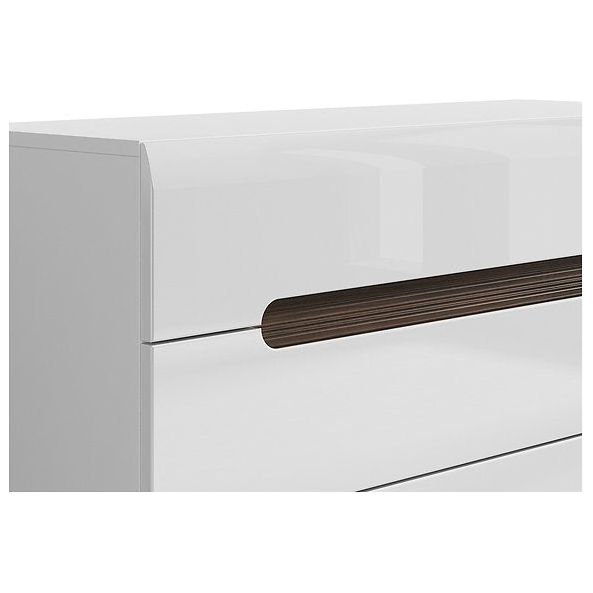 Comoda de dormitor alb Azteca Trio, 105X41X84 CM