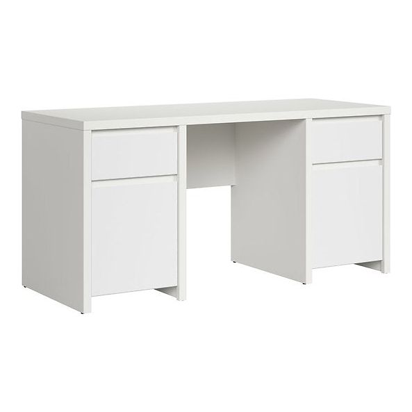 Birou calculator mare KASPIAN, alb, 160X65X77 CM