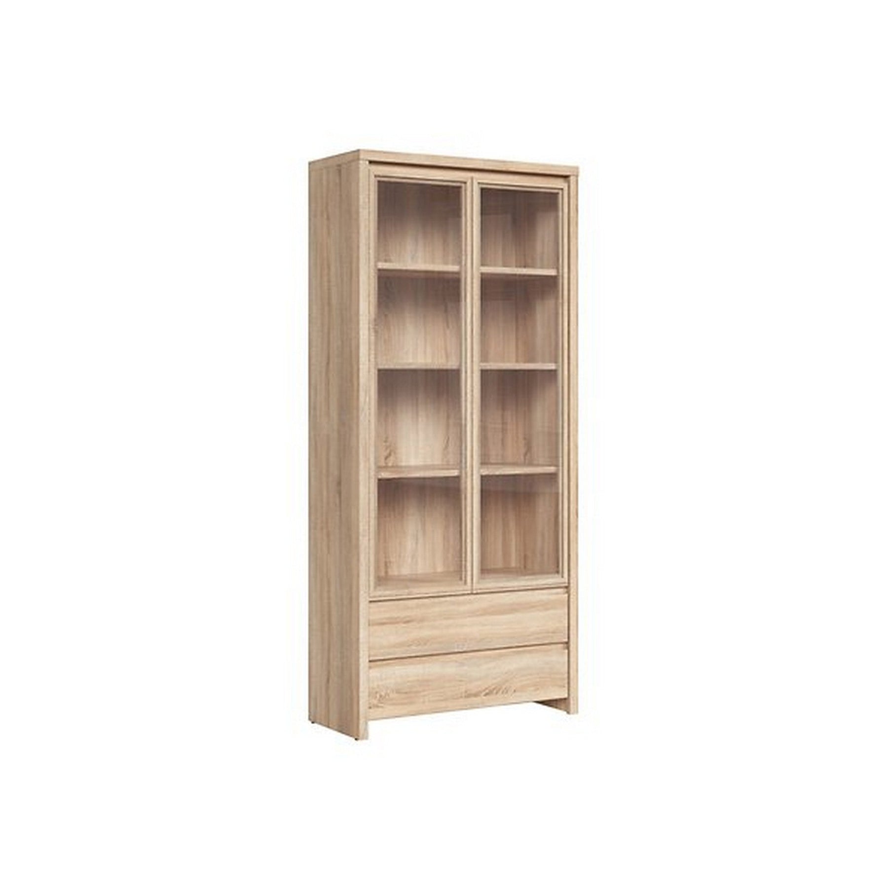 Vitrina living moderna sonoma Kaspian, 90X40,5X200,5 CM