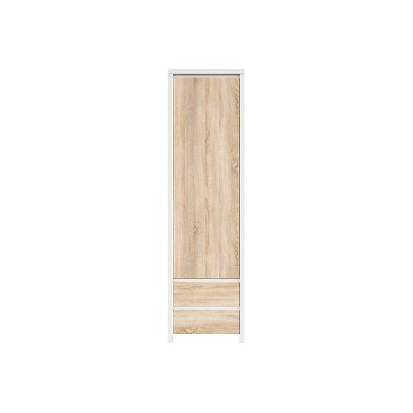Dulap alb/sonoma Kaspian, 56x40.5x200.5 cm