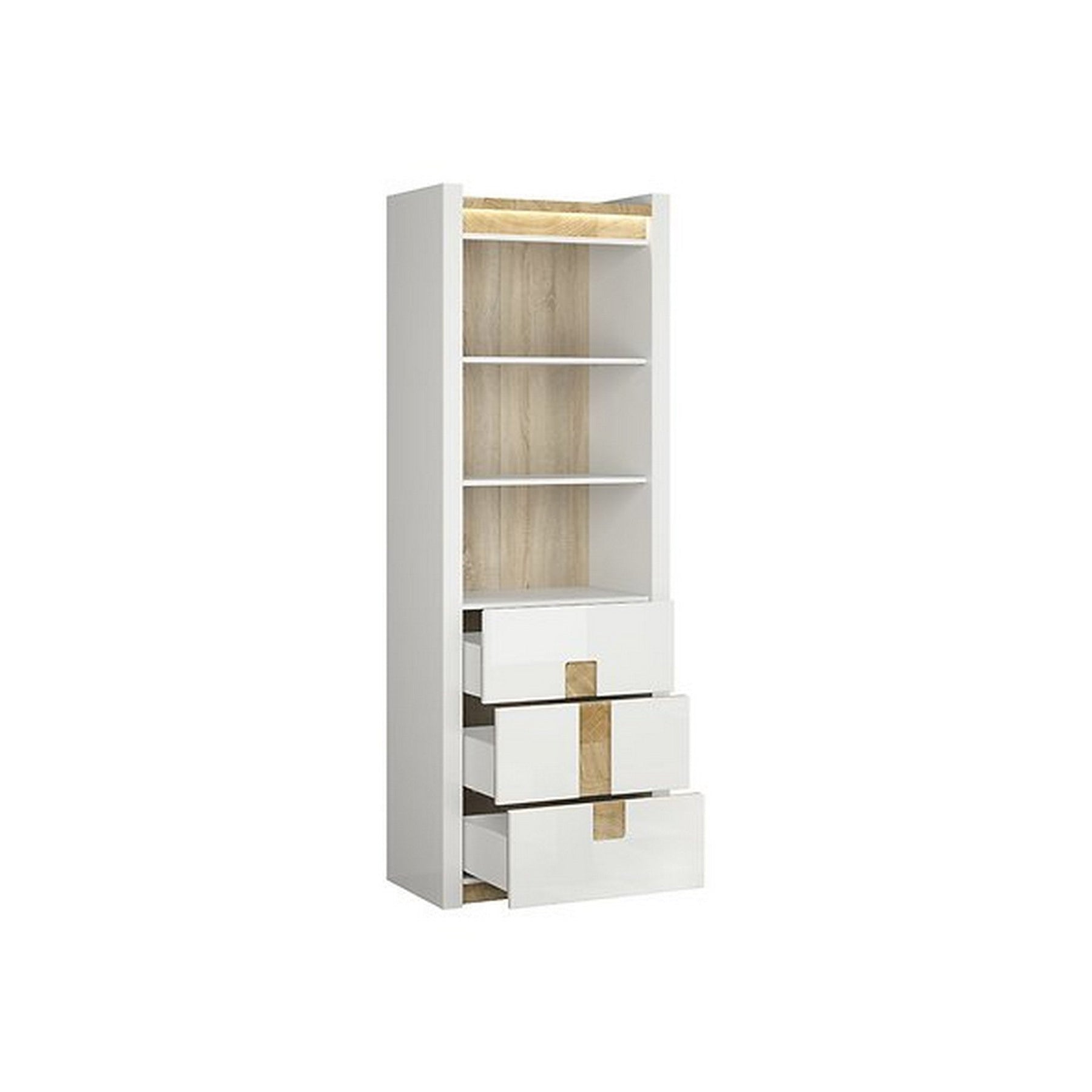 Biblioteca Alameda, alba, 72x41,50x201 cm