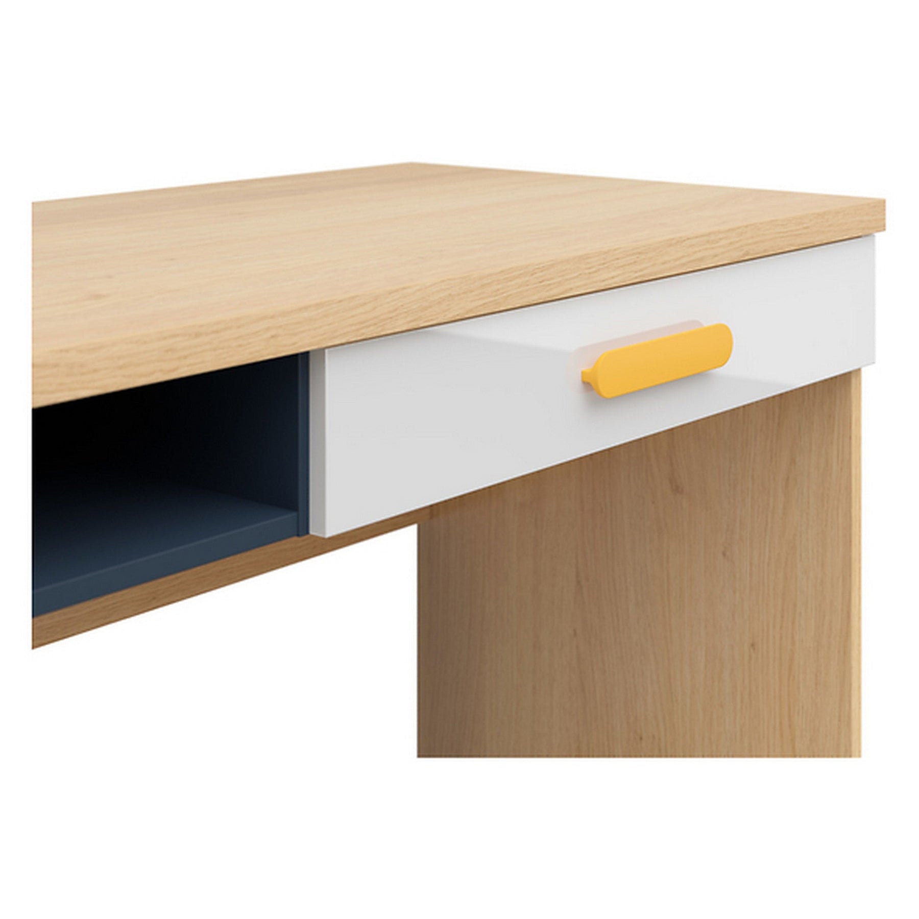 Birou Wesker, sonoma/alb, 120x59x75,5 cm.