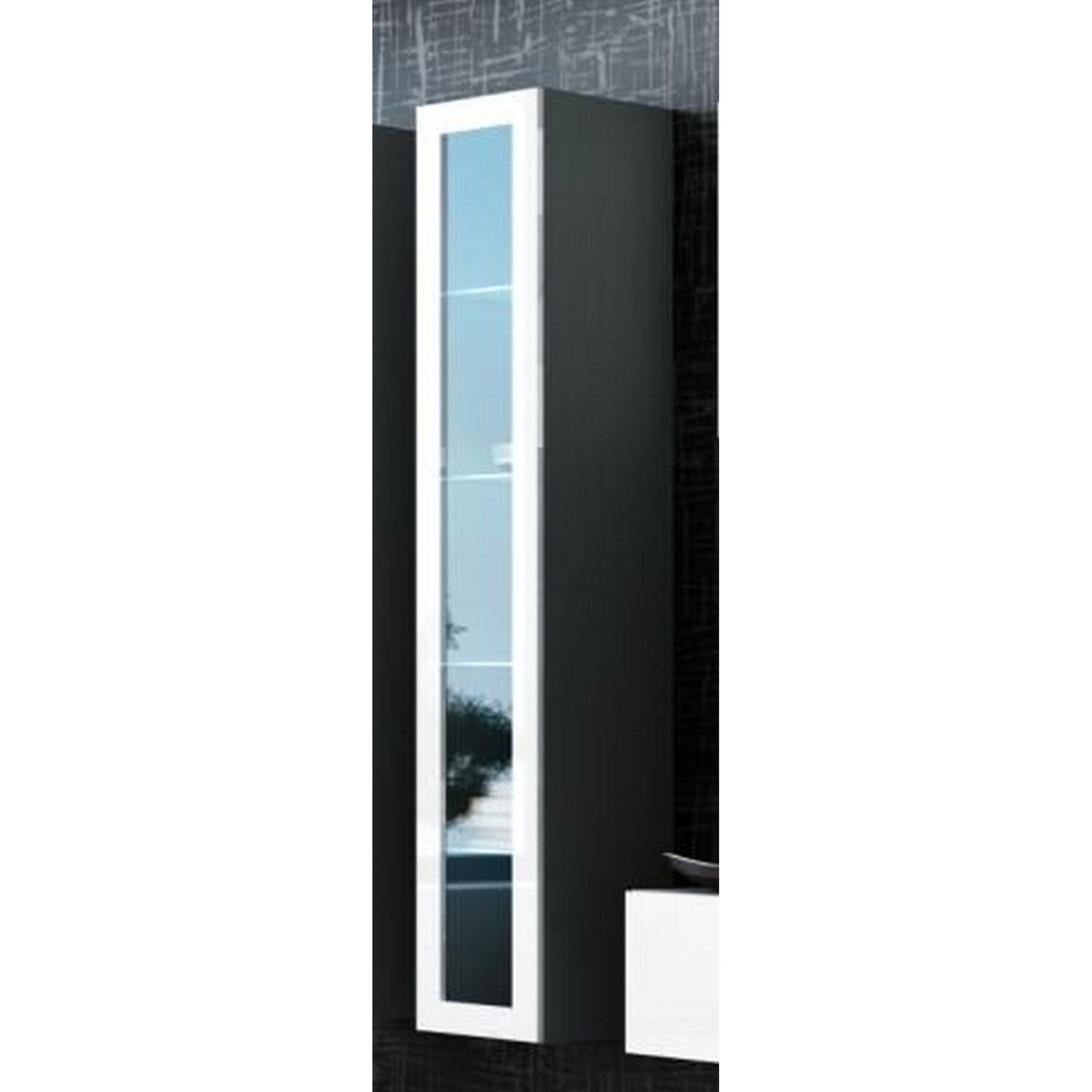 Vitrina suspendata gri/alb, Vigo 180