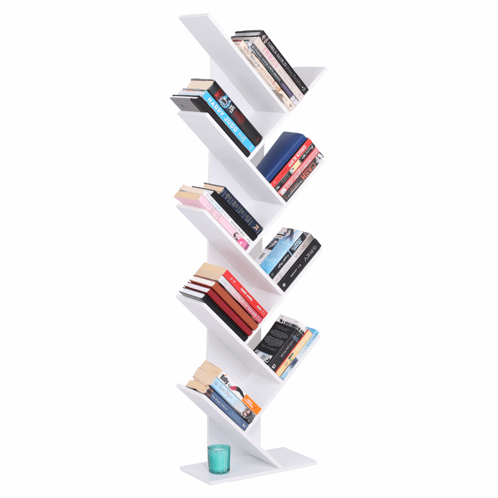 Biblioteca alba BAKI NEW TYP 1, 43x20x143,5 cm.