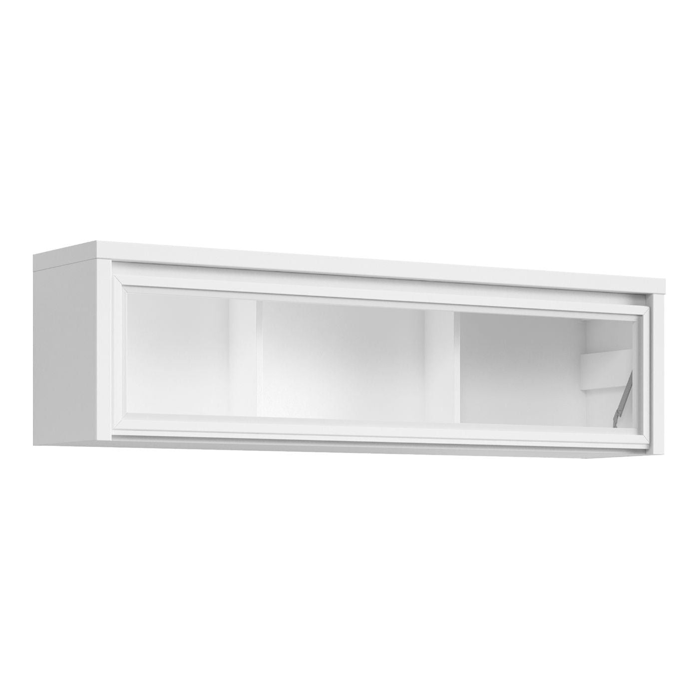 Vitrina suspendata alba KASPIAN SFW-140, 143.5X30.5X40 CM
