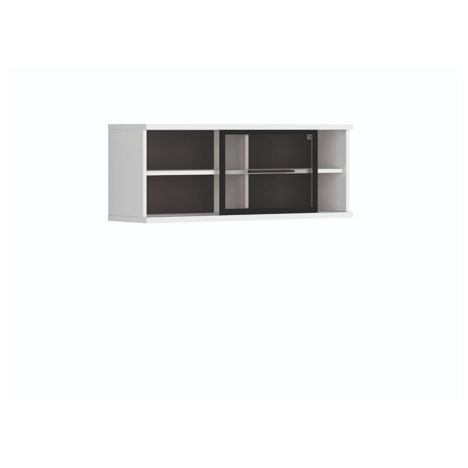 Vitrina ieftina alba Fever SFW1W-4-10, 100X28X38 CM