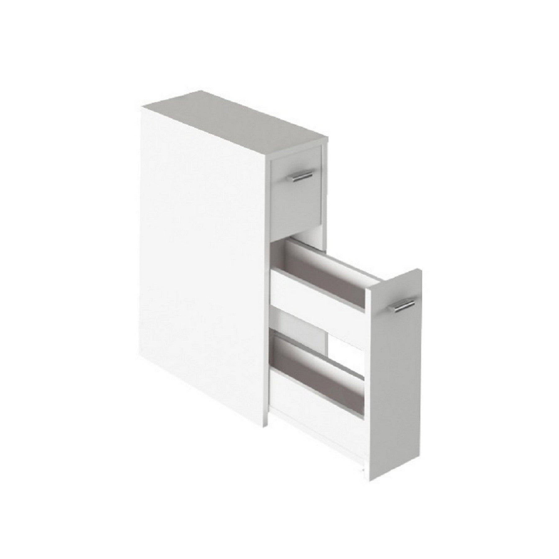 Dulap de baie alb NATALI TYP 8, 2 sertare, 20x45x61 cm