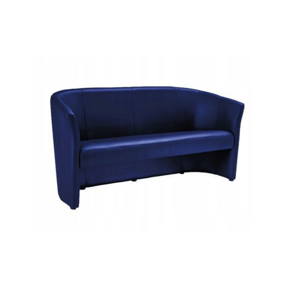Canapea TM-3, albastru, piele ecologica, 160x60x76 cm