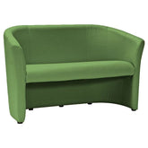 Canapea fixa TM-2 piele ecologica verde/wenge, 126x60x76
