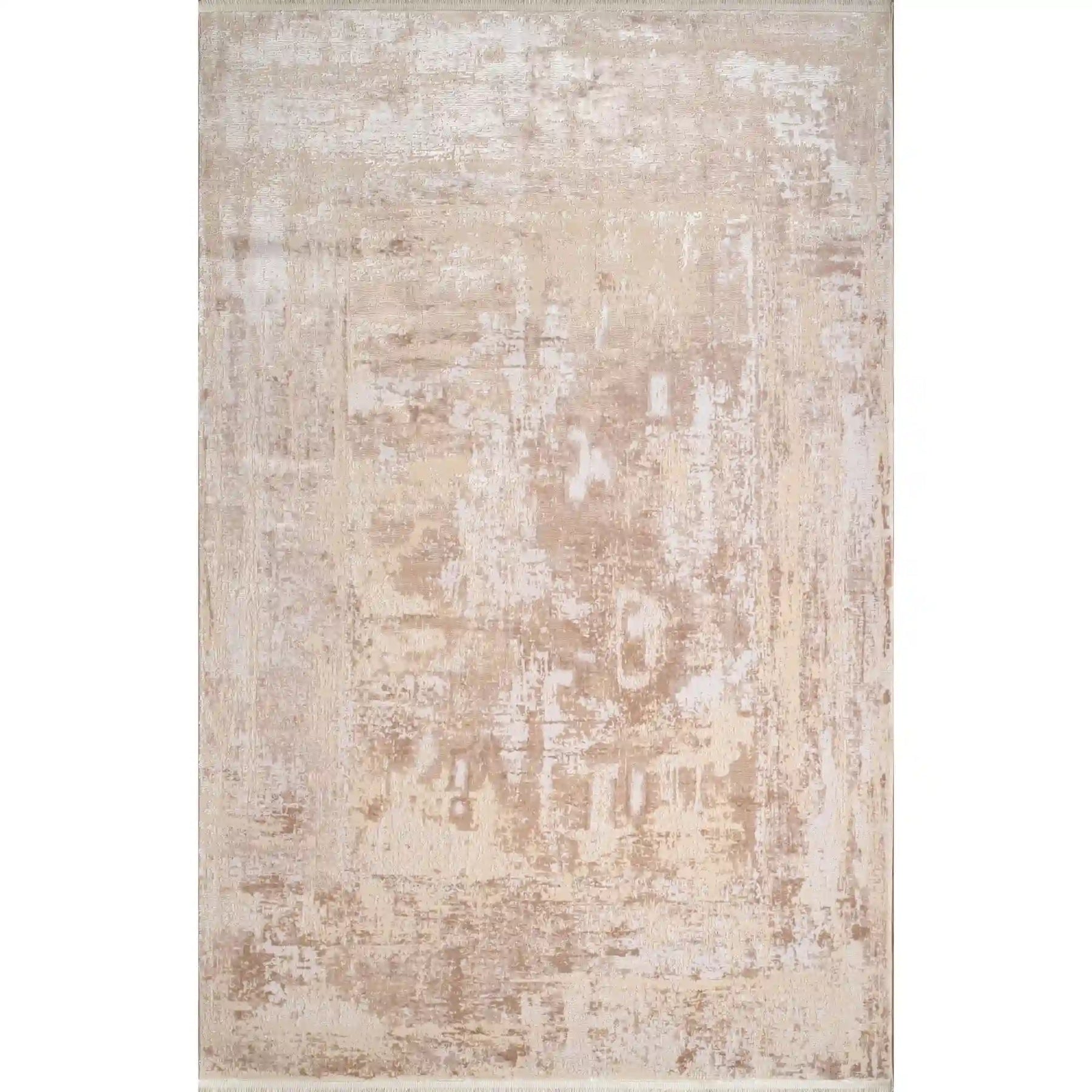 Covor CARLA 00836D, 80x150 cm, forma dreptunghiulara, fibre sintetice, crem/bej