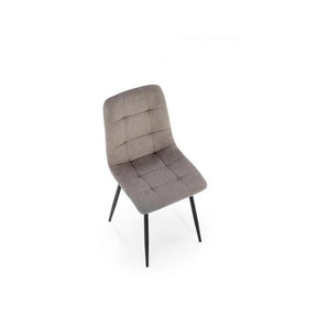 Scaun K560, gri/negru, stofa clasica/metal, 45x53x88 cm