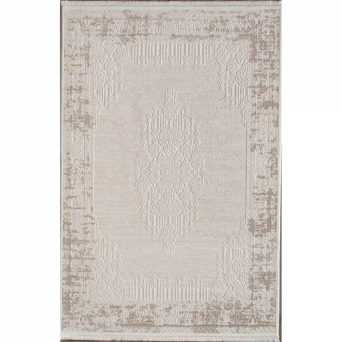 Covor ANETTA 03320A, 160x230 cm, forma dreptunghiulara, acril, crem/bej