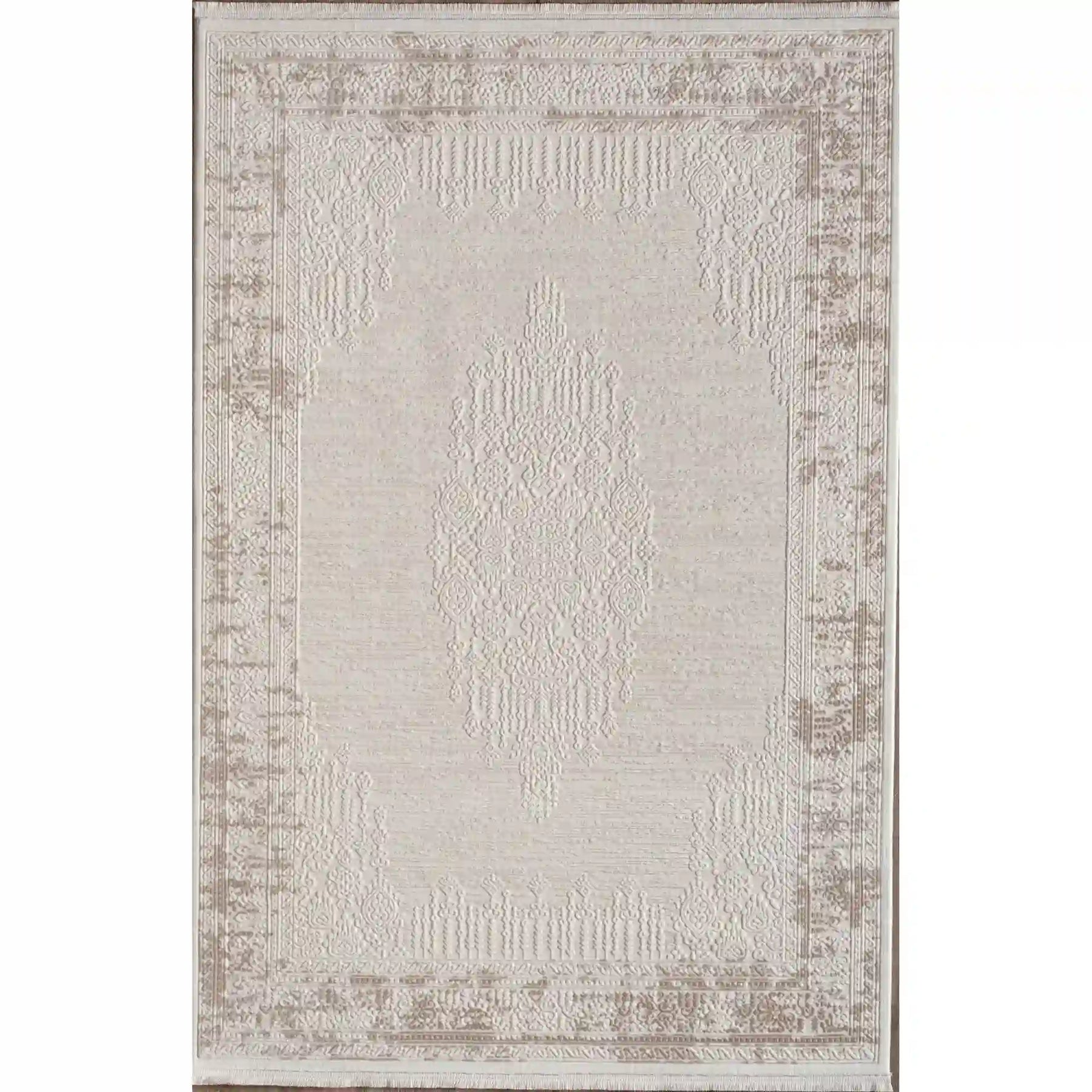 Covor ANETTA 03320A, 160x230 cm, forma dreptunghiulara, acril, crem/bej