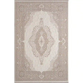 Covor ANETTA 03322A, 80x150 cm, forma dreptunghiulara, acril, crem/bej