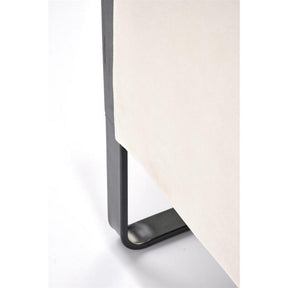 Fotoliu gradina ILARIO, bej/negru, ratan sintetic/stofa catifelata, 64x67x77 cm