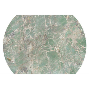Masa GIOVANI, verde/negru, ceramica/metal, 135x135x76 cm