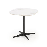 Masuta BORNA S, alb/negru, ceramica/metal, 50x50x50 cm