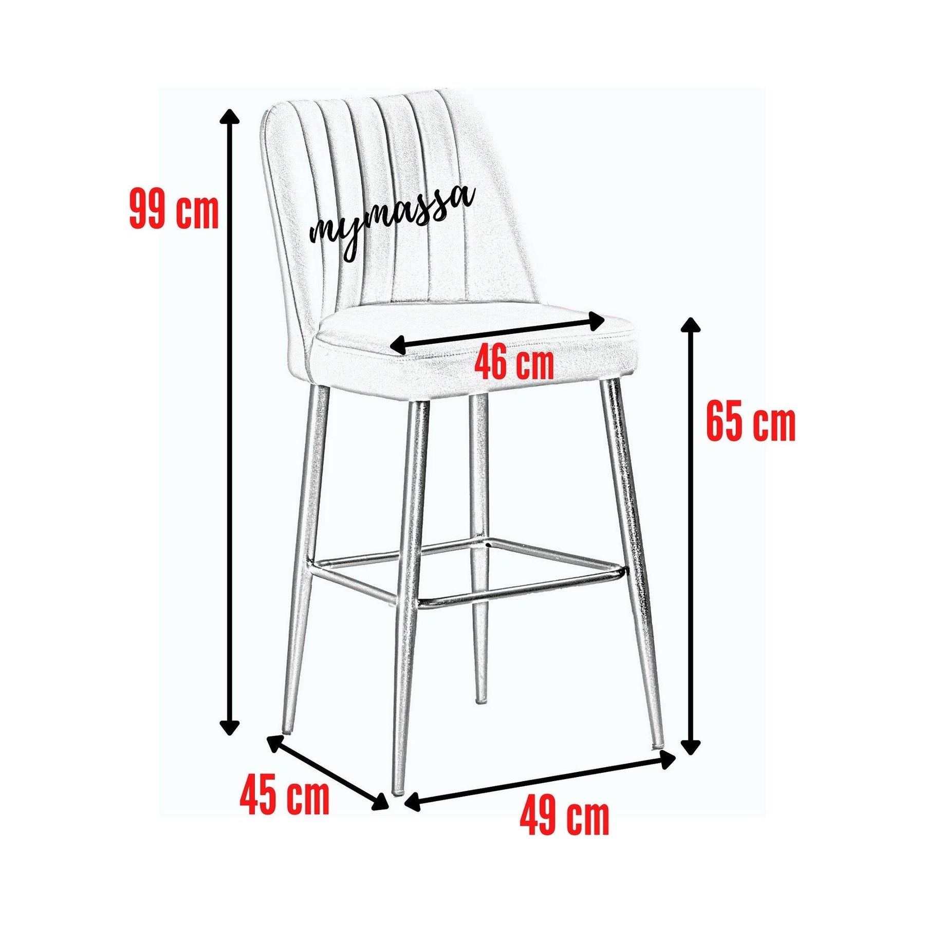 set de scaune de bare 2 bucati vento claretred 107bck1145